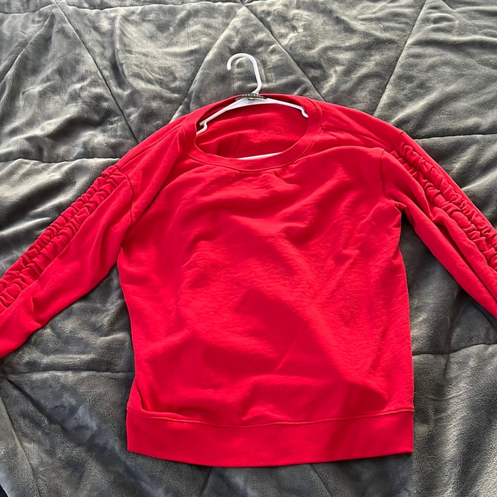 size small red sweater